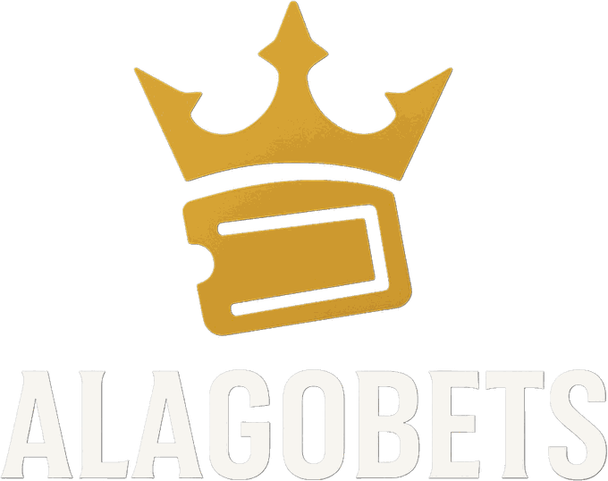 AlagoBets logo: gold crown over a gold ticket